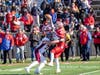 Senior Brendan Staub pressures quarterback Jack Halpen.