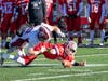 Jack Cascadden jumps on the fumble for the games first turnover.