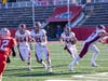 Robert Votruba follows the blocks of Brendan Staub (77), Jack Cascadden (21) and Matthew Kephart (24)
