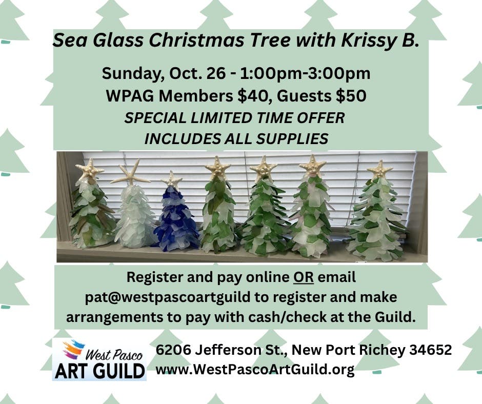 Make a Sea Glass Christmas Tree!