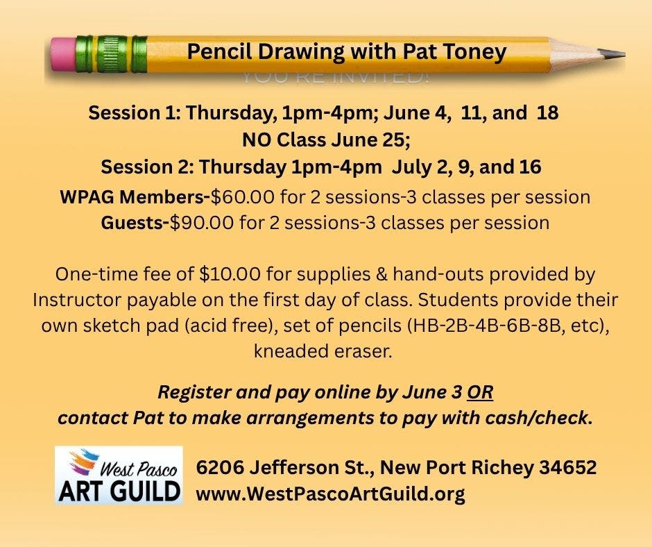 Pencil Drawing with Pat toney