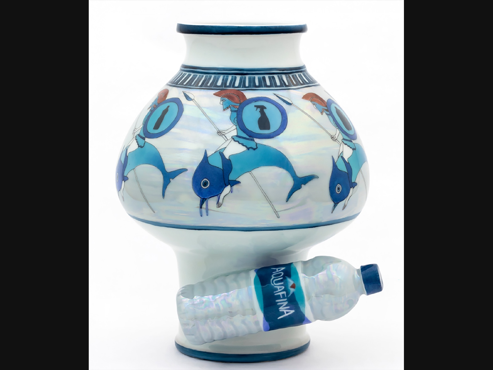 LUSH 4 - Bradley Klem, 16.5 x 15.5 x 15 in, Porcelain, China Paint, Luster