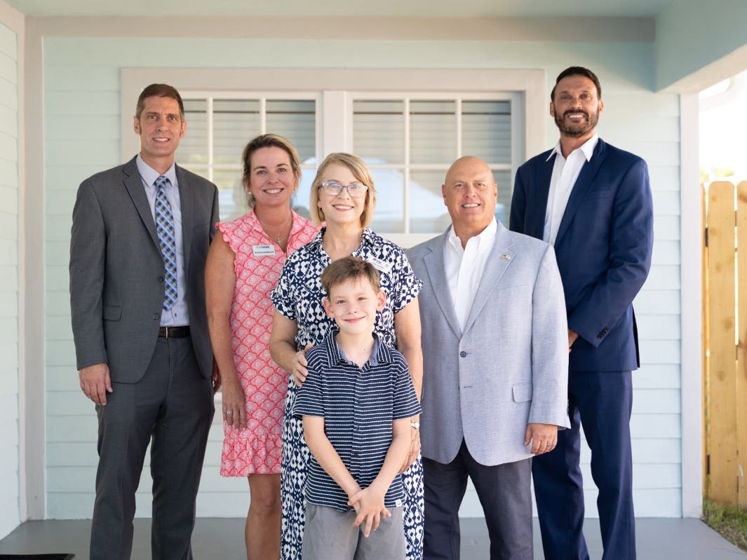 iTHINK Community Foundation provided furniture and household items for the family's new Habitat for Humanity home