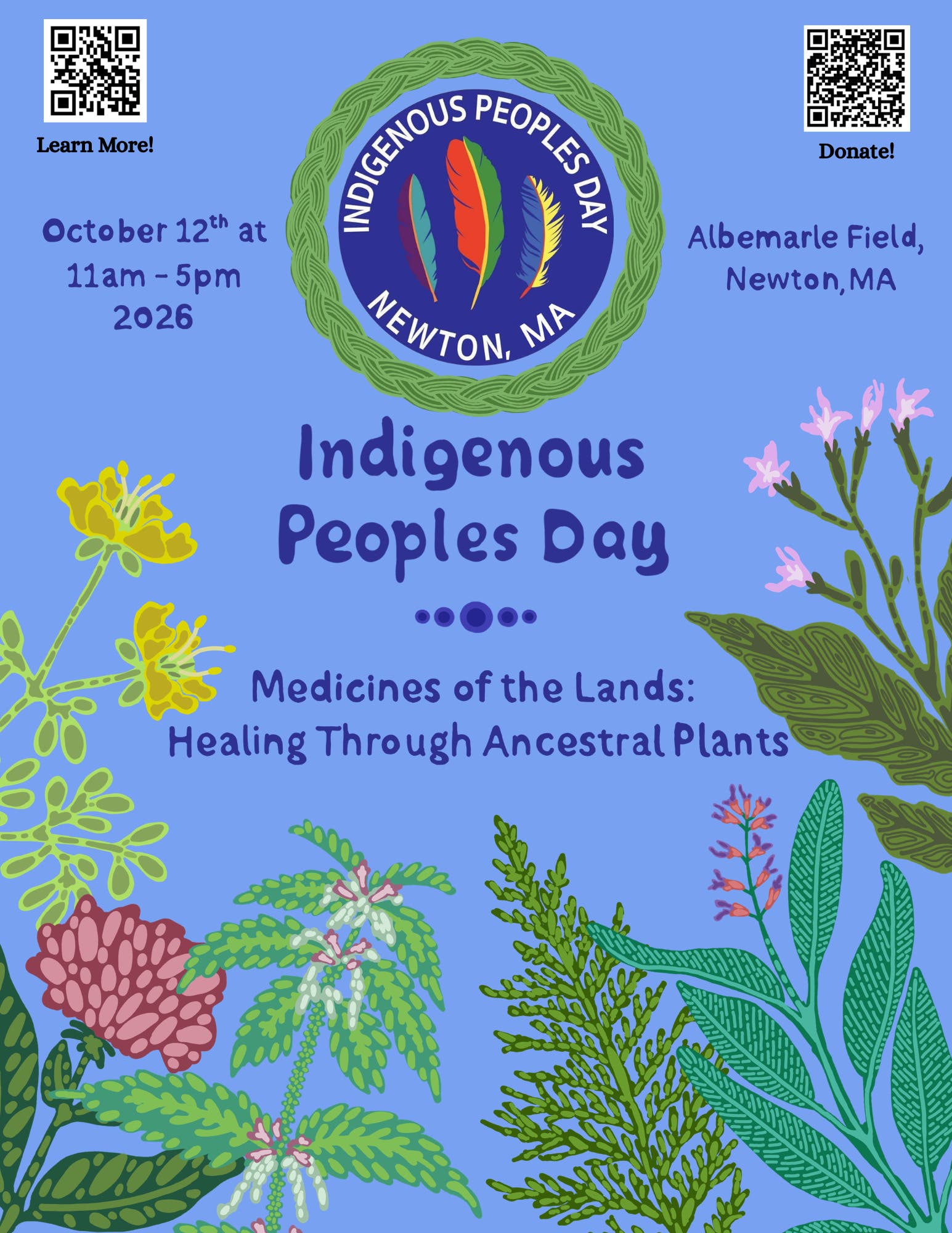 6th Annual Indigenous Peoples Day Newton: Medicines of the Lands – Healing Through Ancestral Plants