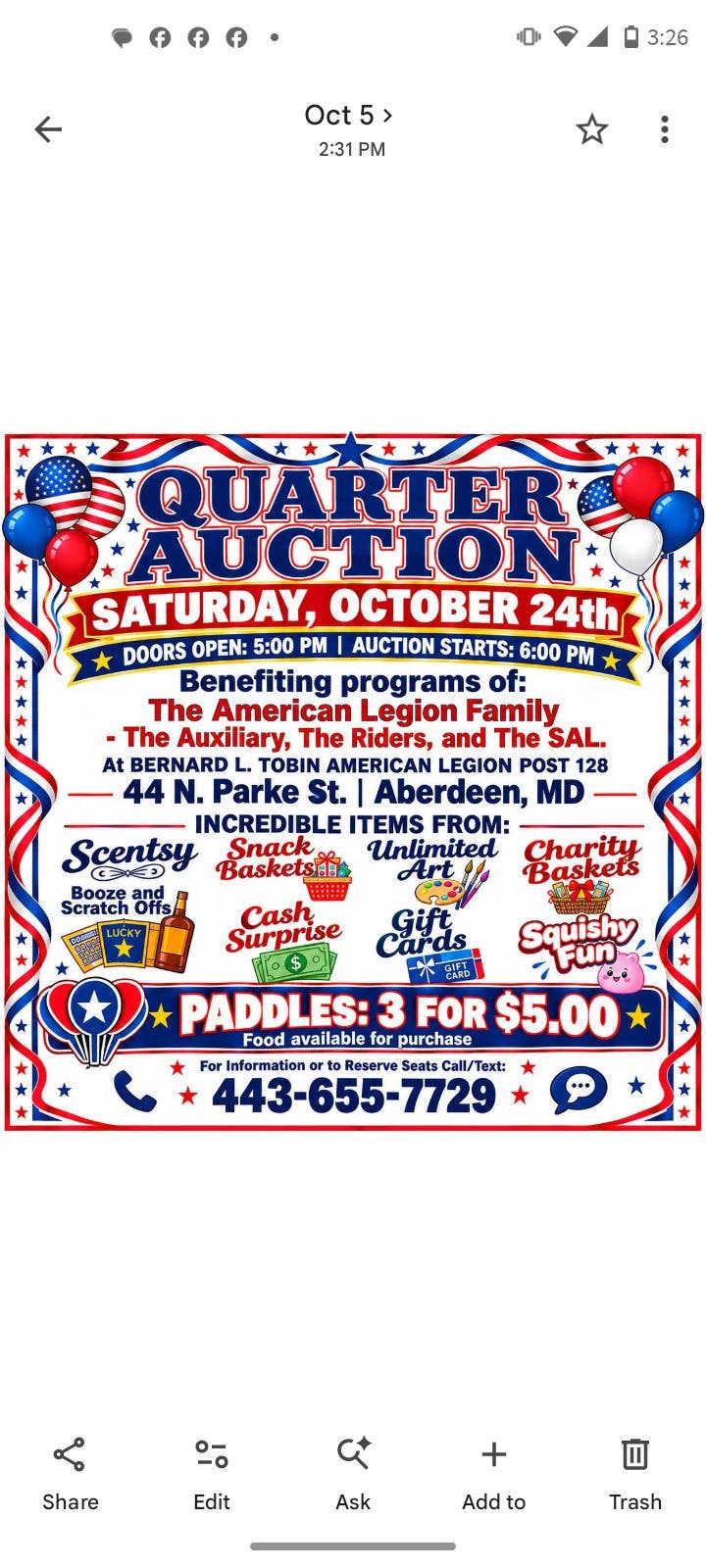 Quarter Auction