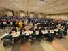 High School Chess team playing Board 1 at Illinois State Championship 2022