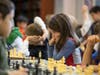 Children at a chess tournament