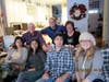 Recruiting her grandkids as volunteers. (Left to Right) Sheba, Nina, Rishi Sethi, Jessica 
2nd row Henry, Joseph Ridgway and Joan Eickelberg