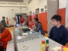 BHS student Anthony Zhu managing sales at the tournament