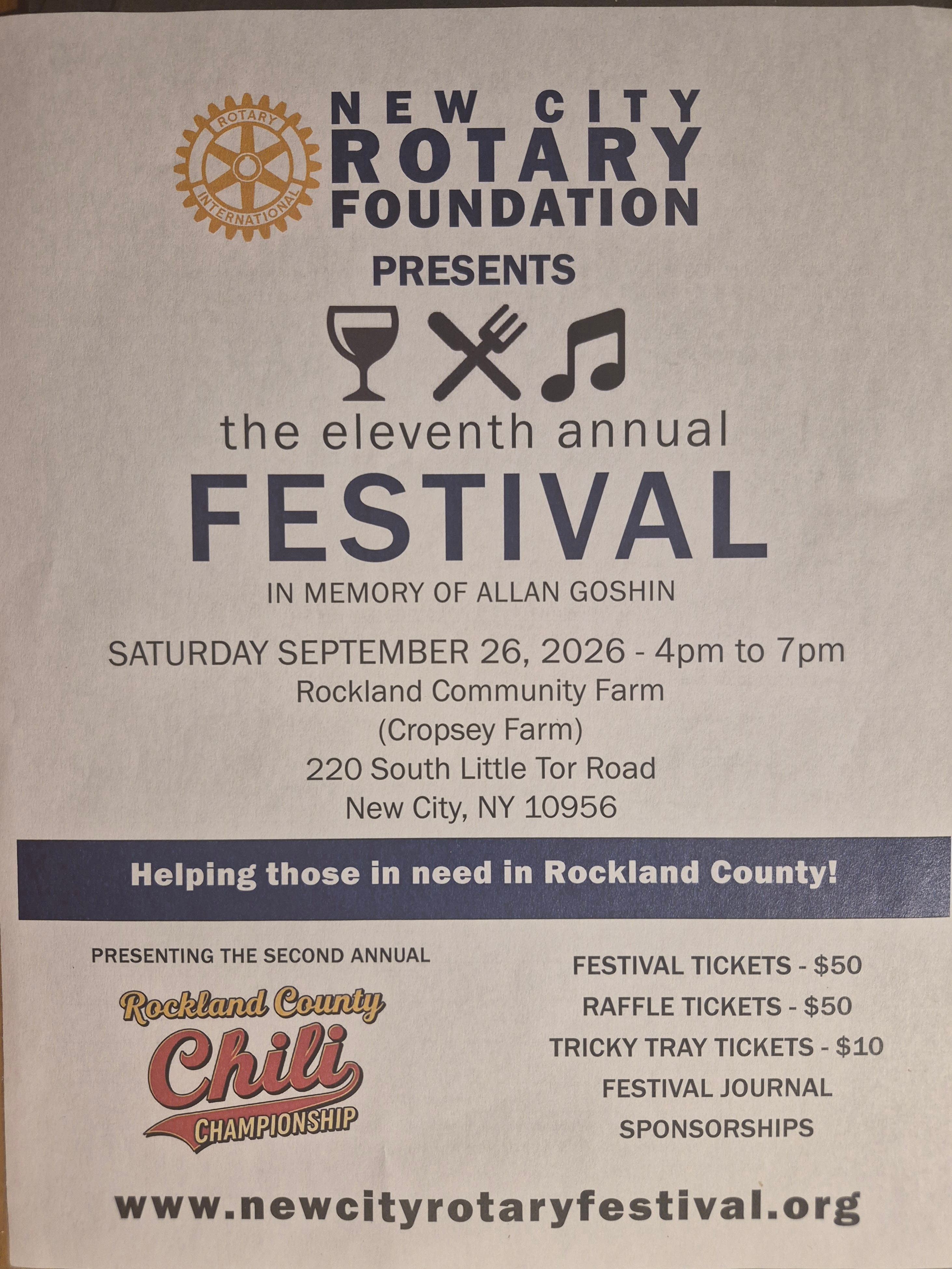 New City Rotary Foundation Festival