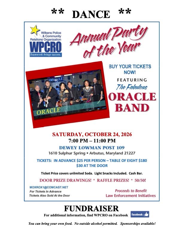 Wilkens Police and Community Relations Organization Annual Dance
