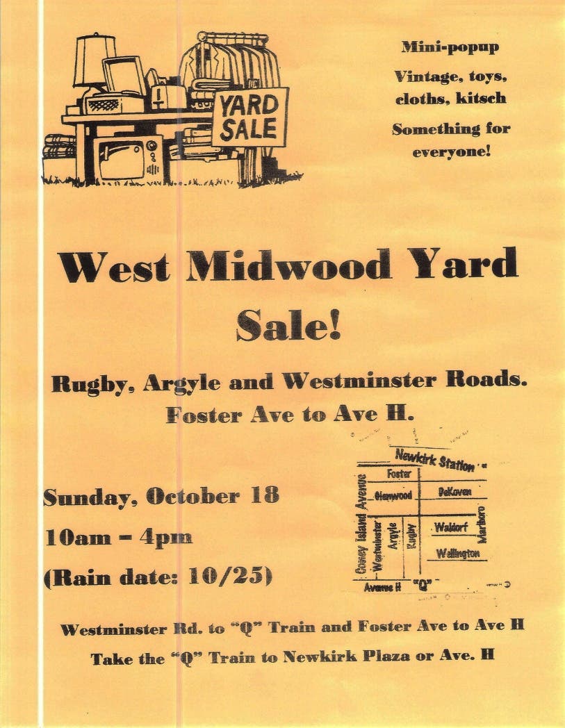 West Midwood Yard Sale