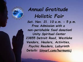 Harmonic Journeys Annual Gratitude  Holistic Fair