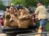 Delivering food to the schools