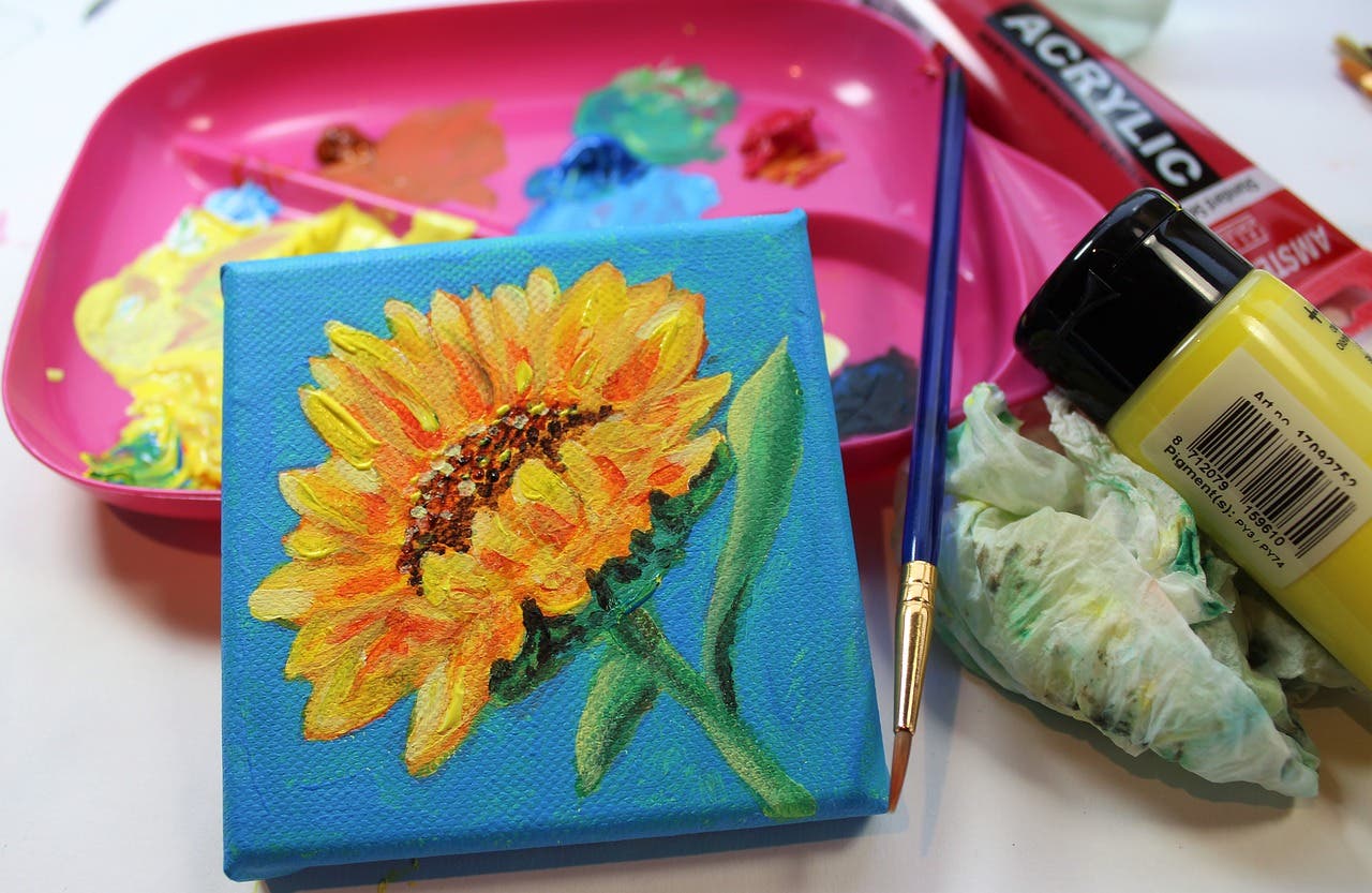 Mini Paint Canvas Day for Teens