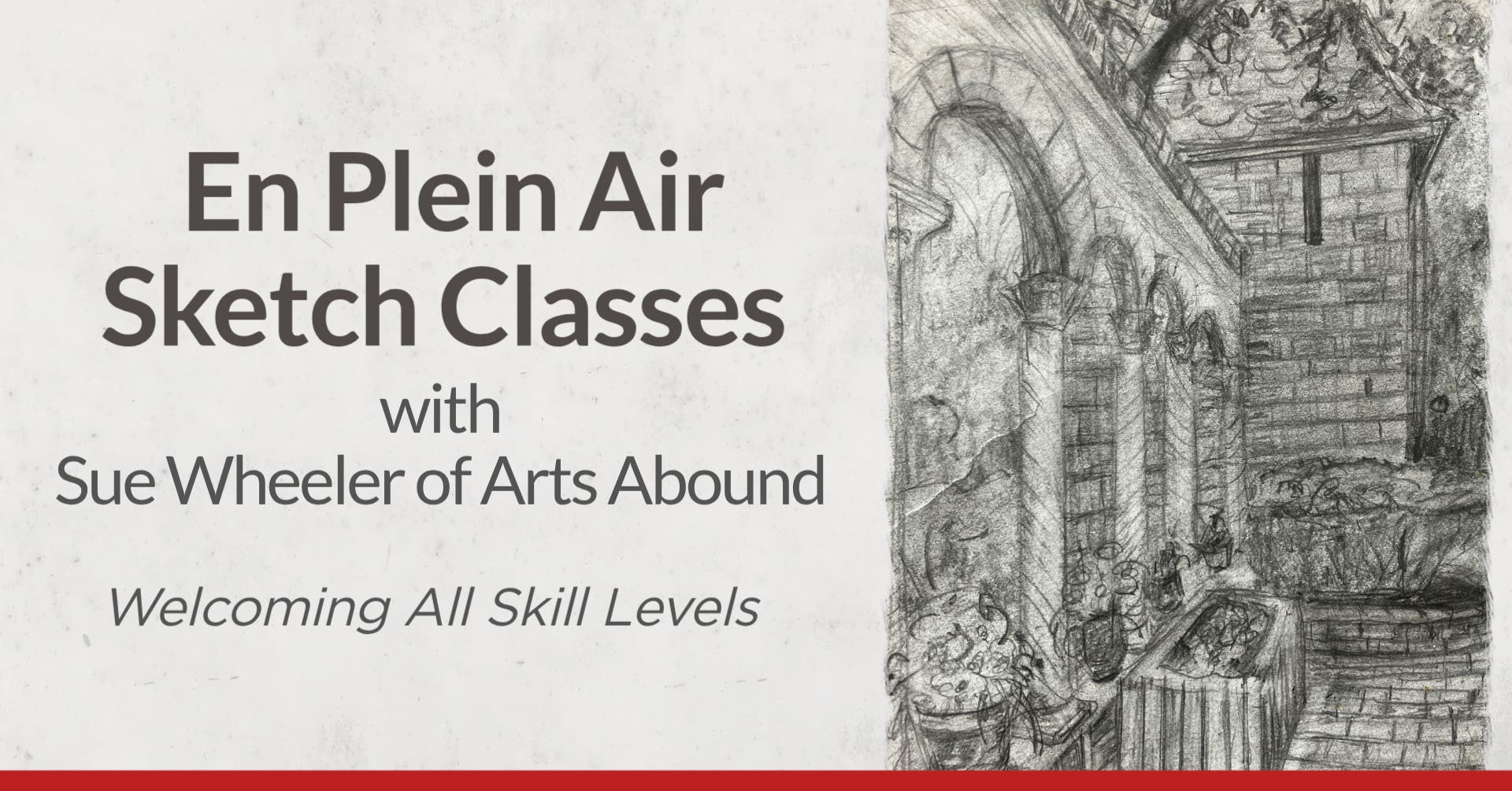 En Plein Air Sketch Classes with Sue Wheeler