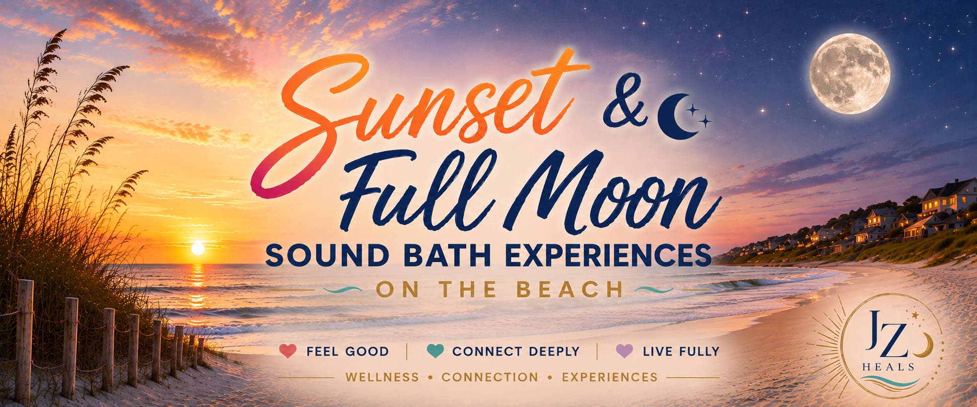  🌅 Sunset & Full Moon Sound Bath on Beachwood Beach