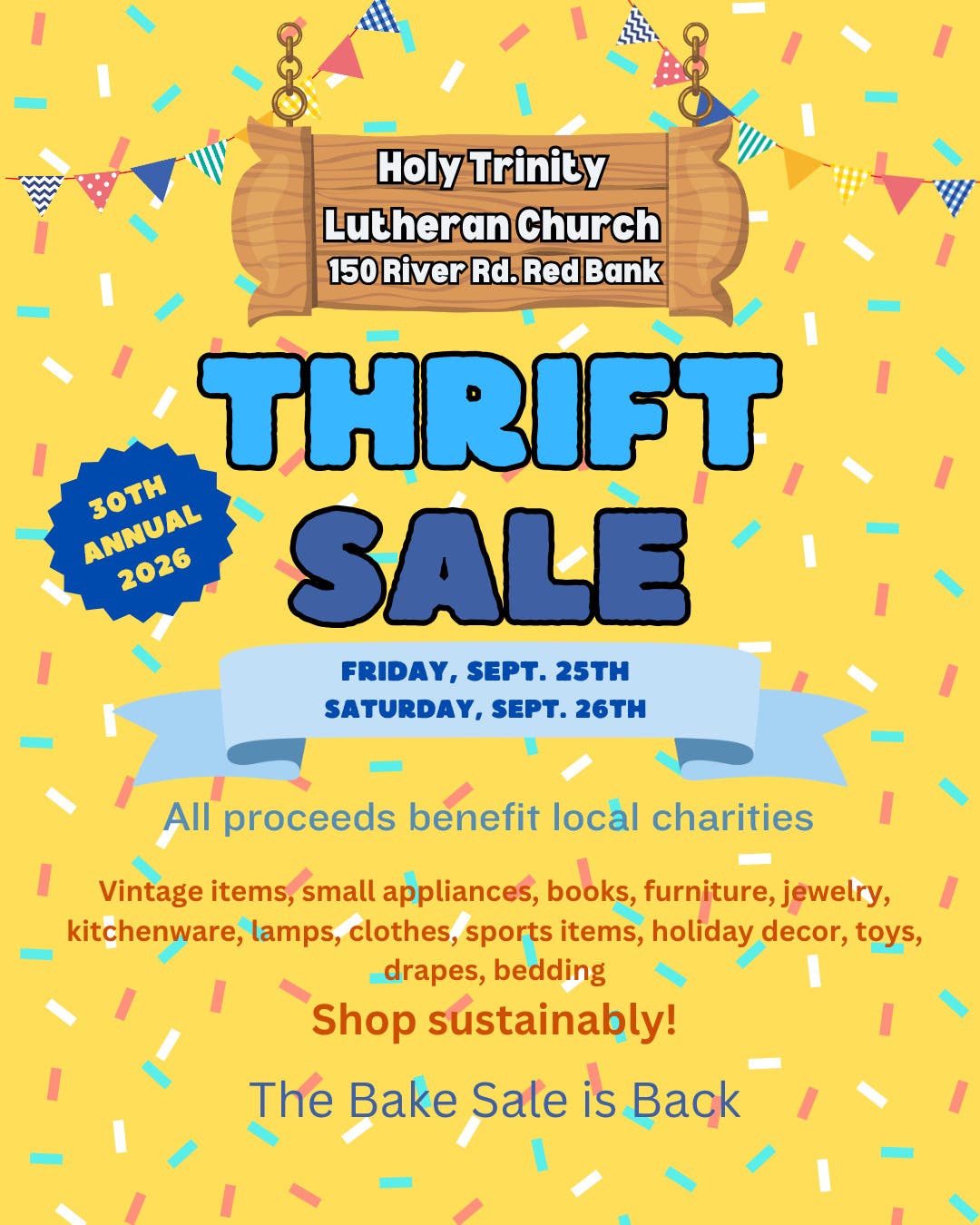 30th Annual Thrift Sale