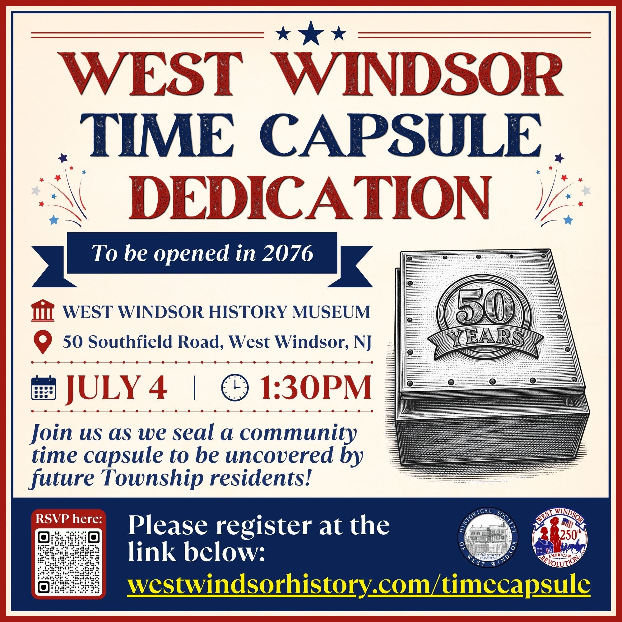 West Windsor Time Capsule Dedication