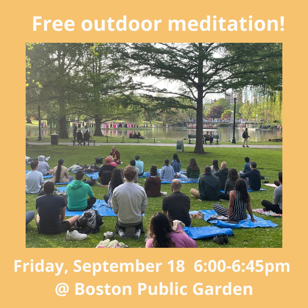 Free outdoor meditation @ Boston Public Garden