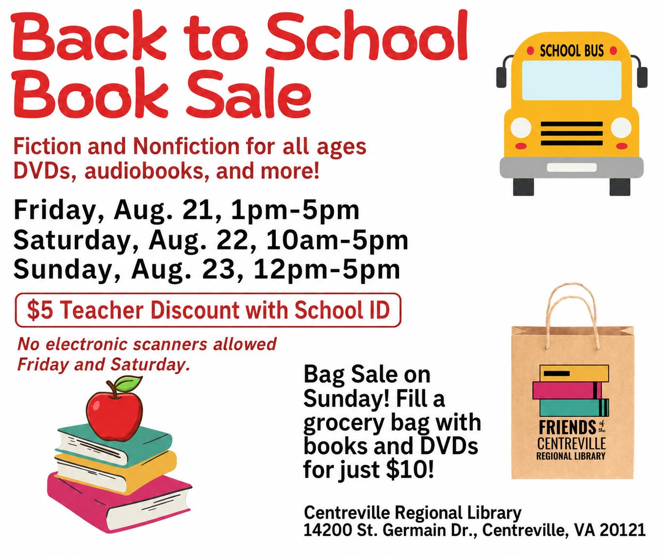 Back To School Book Sale