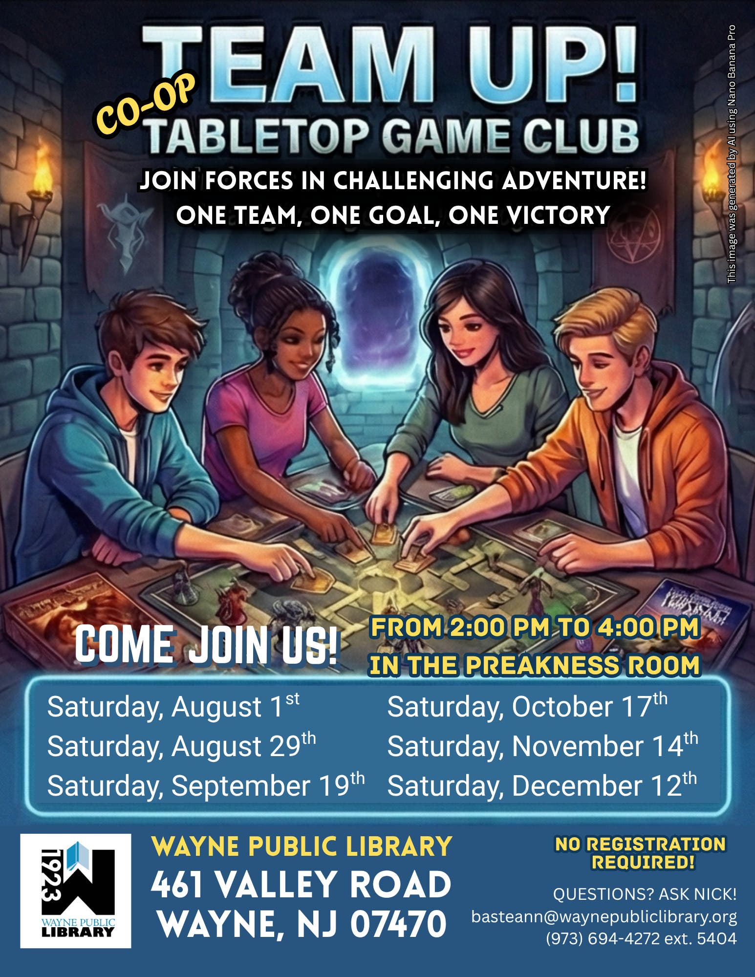 Team Up! Co-Op Tabletop Game Club