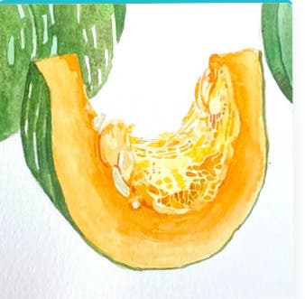 Fall Harvest in Watercolor