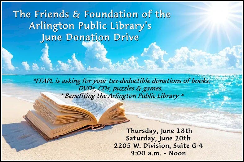 FFAPL's June Book Donation Drive