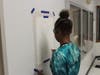 Students in Mrs. McArthur's drawing class learned about color/sound synesthesia during their first week back at school. 