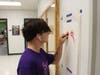 Students in Mrs. McArthur's drawing class learned about color/sound synesthesia during their first week back at school. 