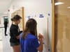 Students in Mrs. McArthur's drawing class learned about color/sound synesthesia during their first week back at school. 