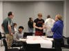 Math teacher Brian English works with a group during the STEAM activity at EPCHS.