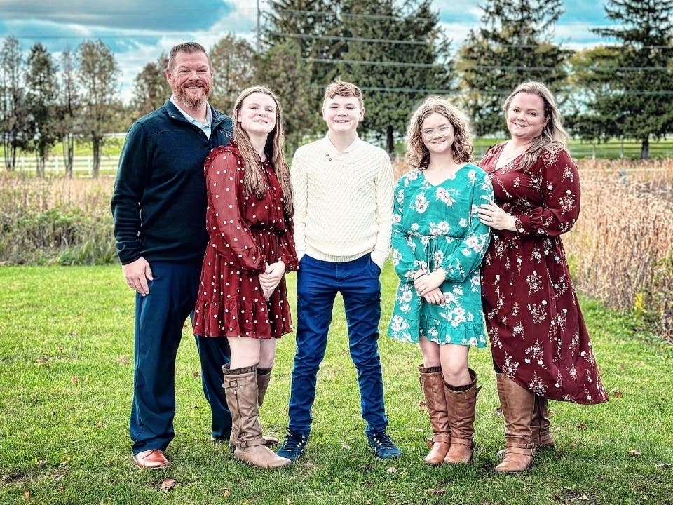Erin (Watts) Stalley (far right) is a mother of three involved as a community volunteer and youth coach in the western suburbs.
