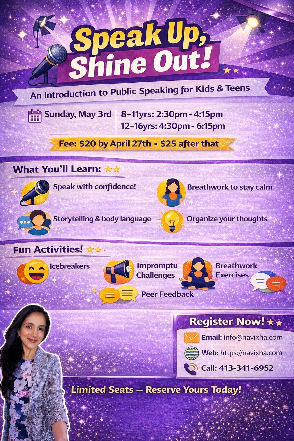 Speak Up, Shine Out! Public Speaking for Kids & Teens