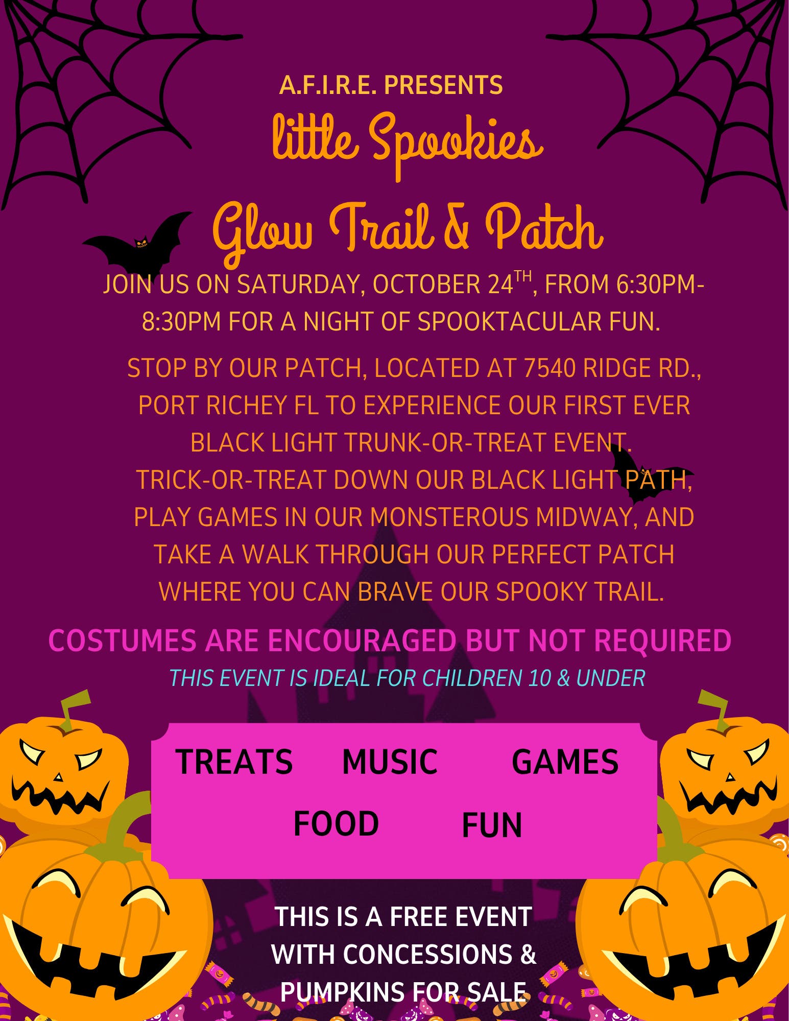 Little Spookies Glow Trail & Patch