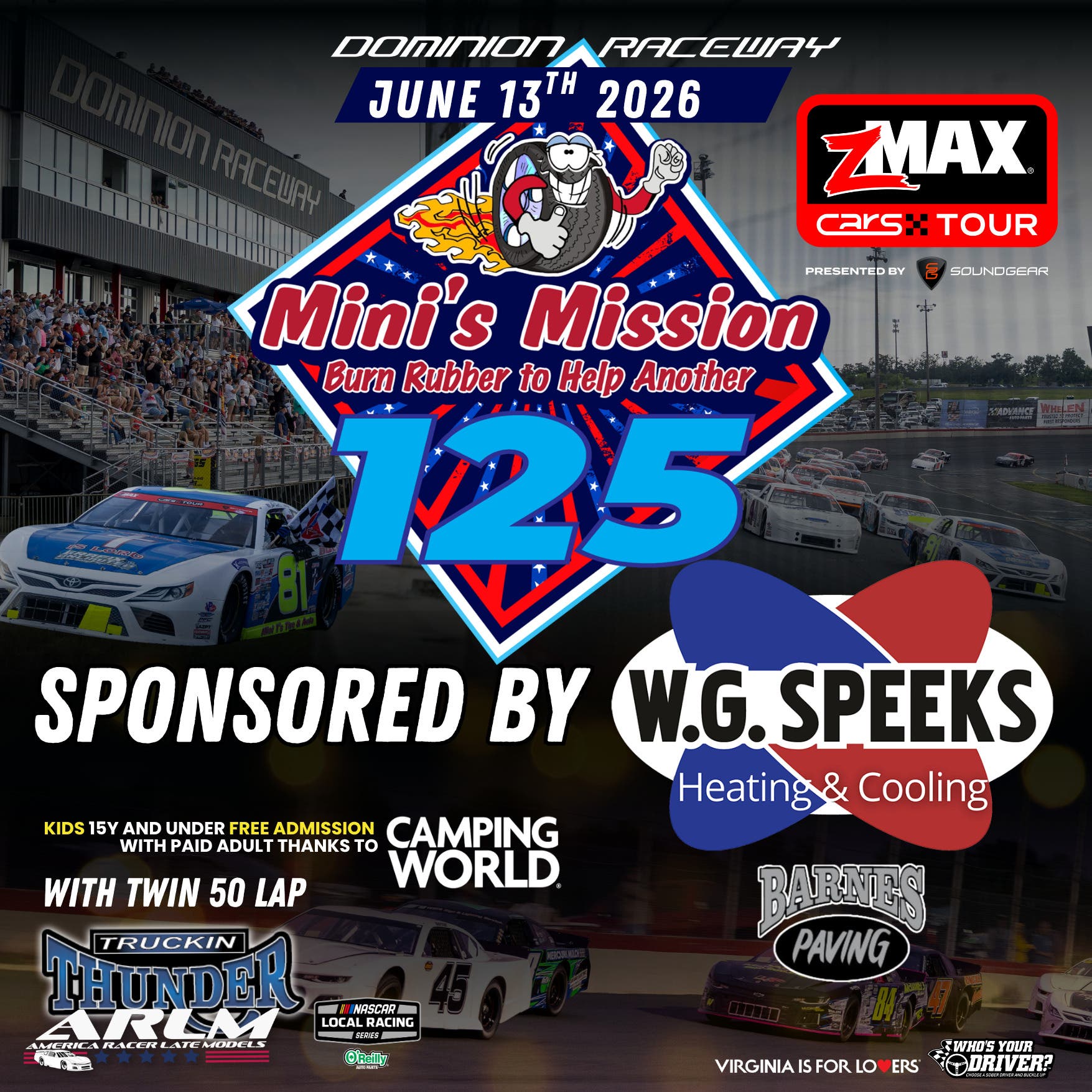 ZMAX CARS Tour Minis Mission 125 presented by W.G. Speeks & Barnes Paving