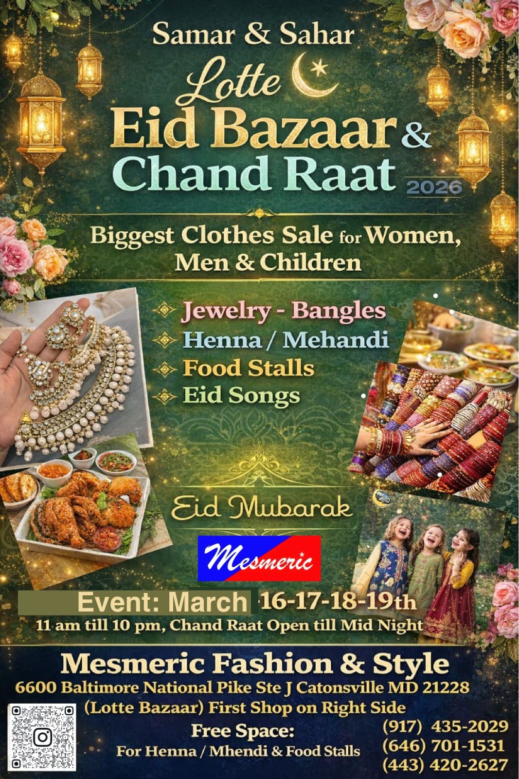 Samar & Sahar Lotte Eid Bazaar & Chand Raat 2026