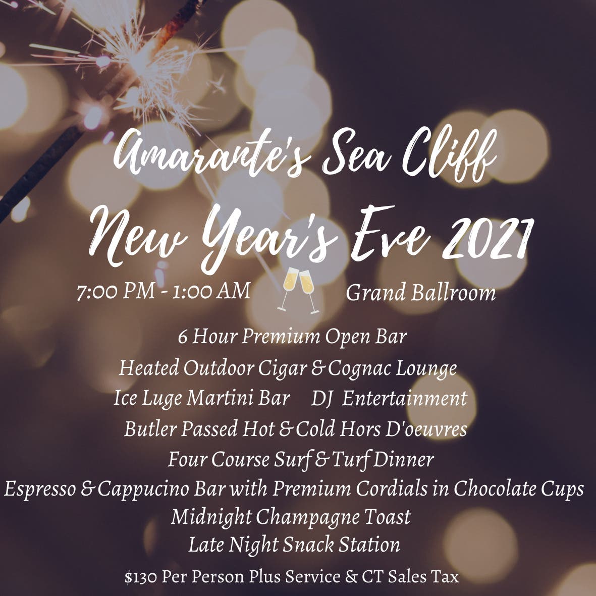 Dec 31 Amarante S Sea Cliff New Year S Eve Bash New Haven Ct Patch