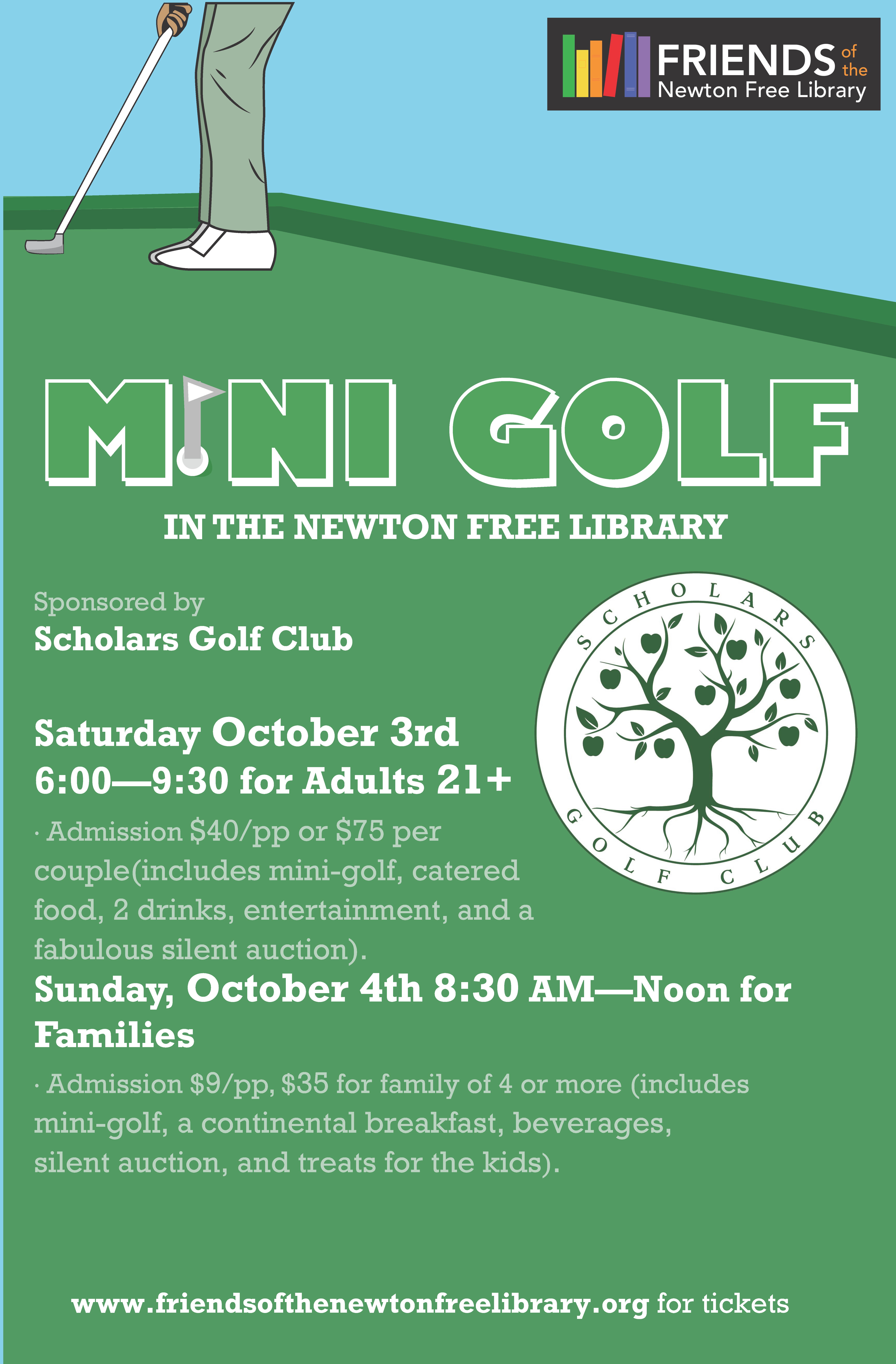 Friends of The Newton Free Library Mini-Golf Weekend