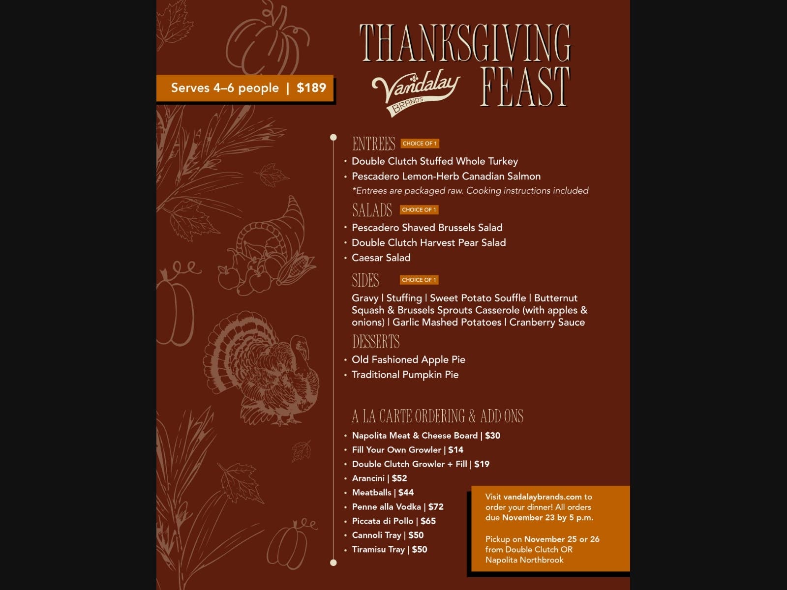 VB Thanksgiving Package 2025 Graphic