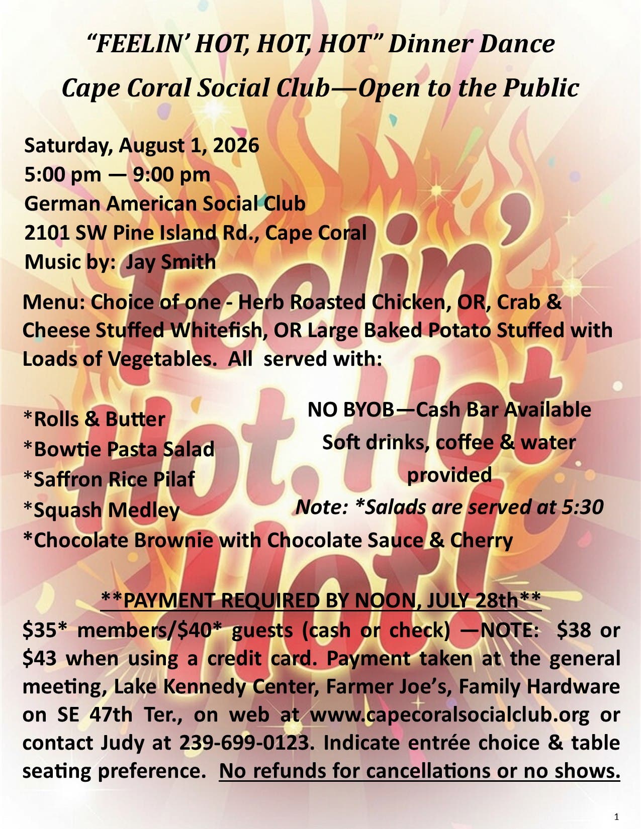 Feelin' Hot, Hot, Hot Dinner Dance