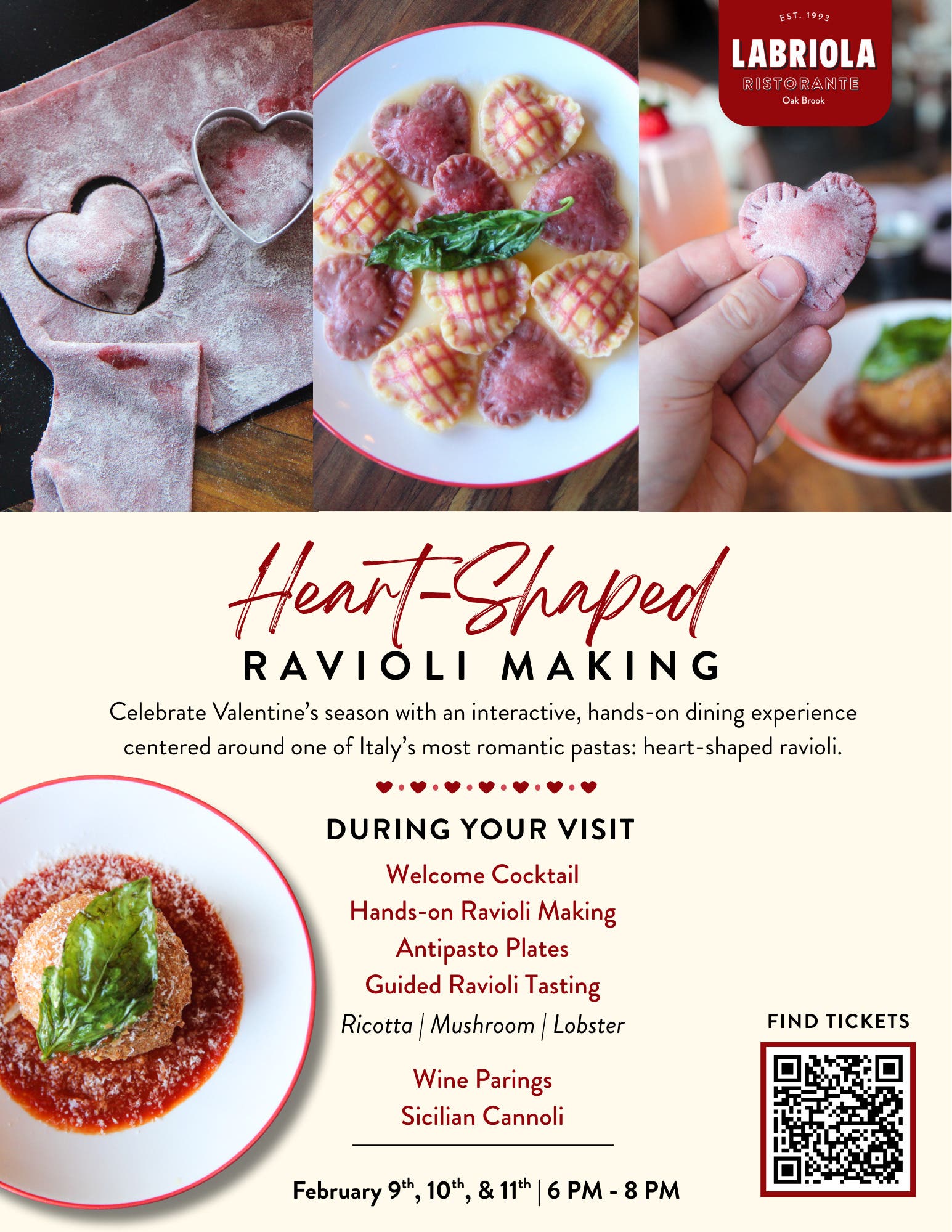 Heart Shaped Ravioli Making 2/9, 2/10, and 2/11