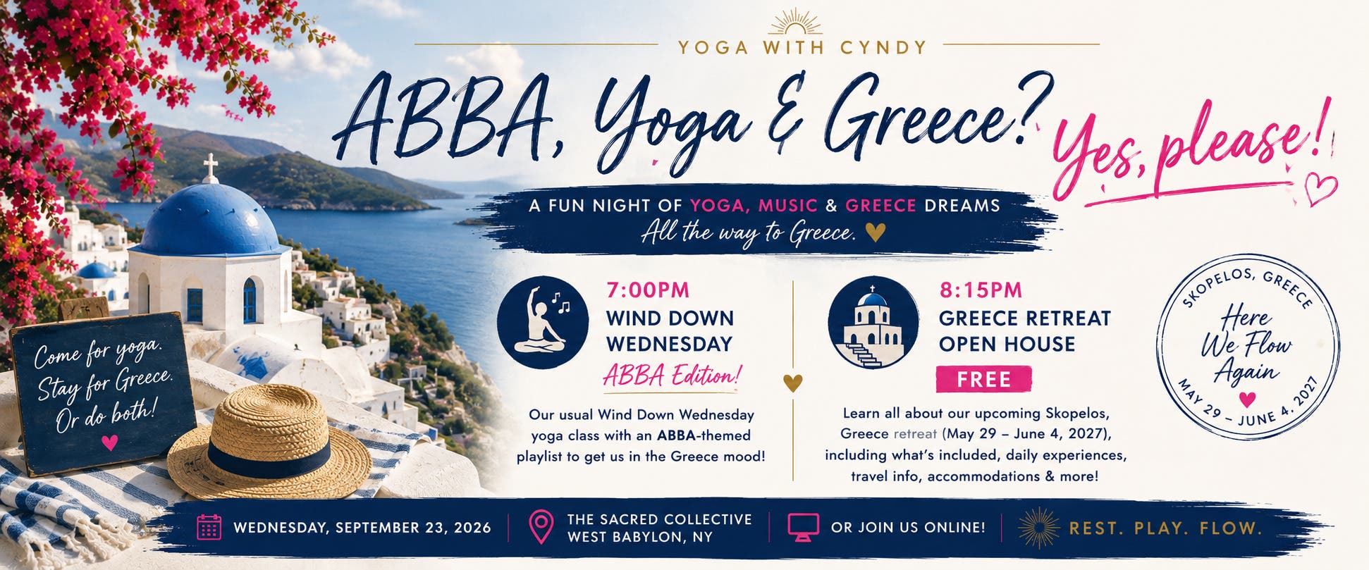 🇬🇷 ABBA, Yoga & Greece? Yes, please! 💃🧘♀️