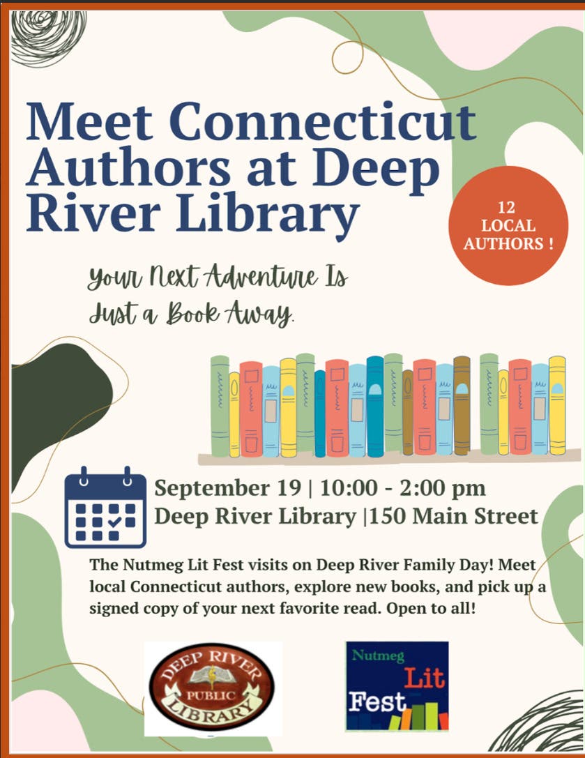 Nutmeg Lit Fest - Meet Connecticut Authors at Deep River Library