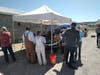 One of several booths offering homesteading resources and products