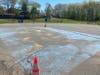 James recently repainted a United States map at his alma mater Prudence Crandall Elementary School as part of his Eagle Scout project. The Rotary Club of Enfield made a financial donation toward the project. 