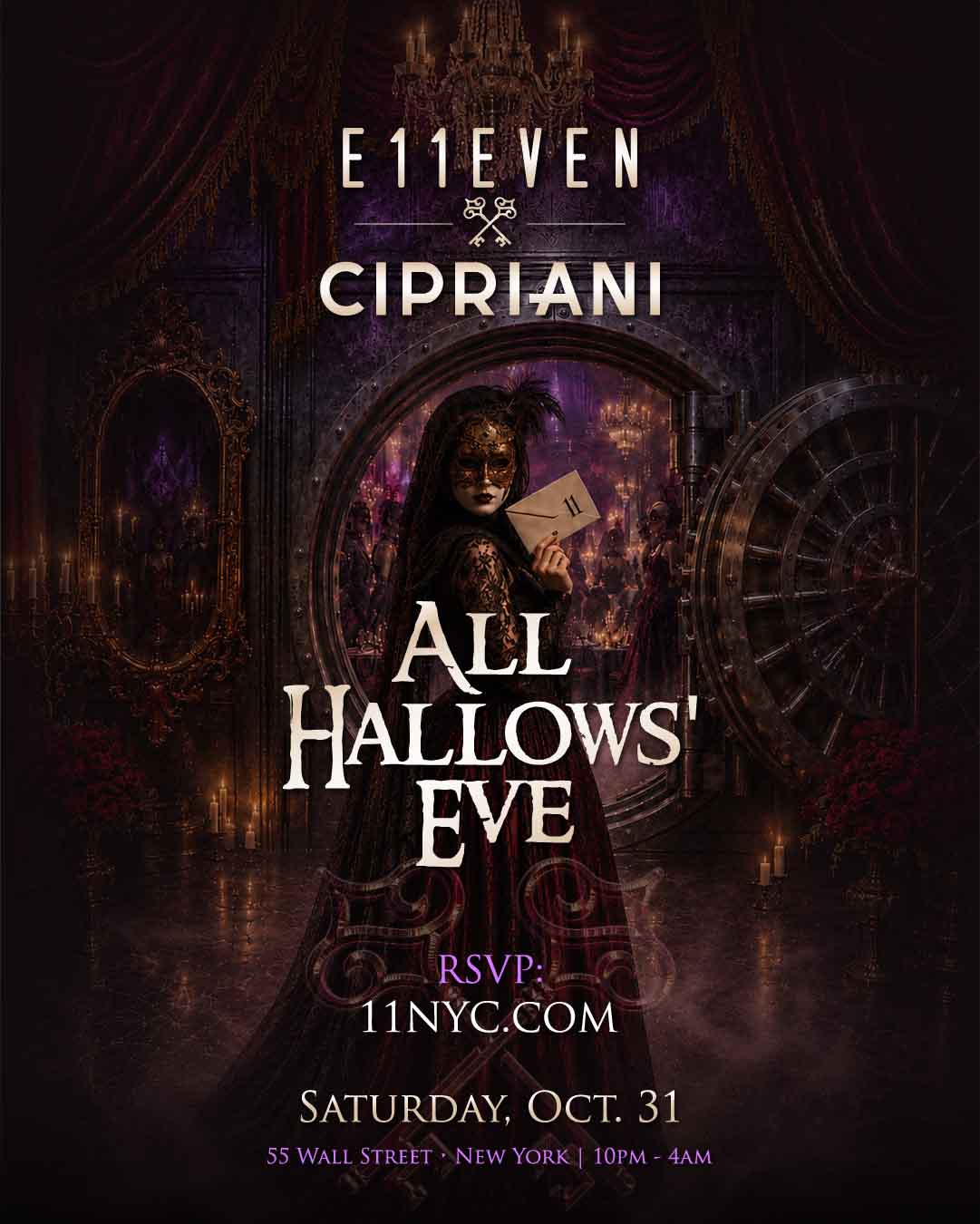 E11EVEN & Cipriani Present “All Hallows’ Eve” At Cipriani Wall Street This Halloween