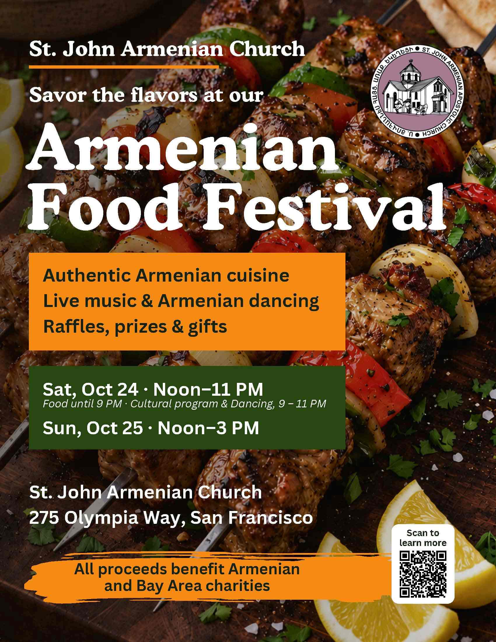 t. John Armenian Apostolic Church’s 81st Annual Armenian Food Festival