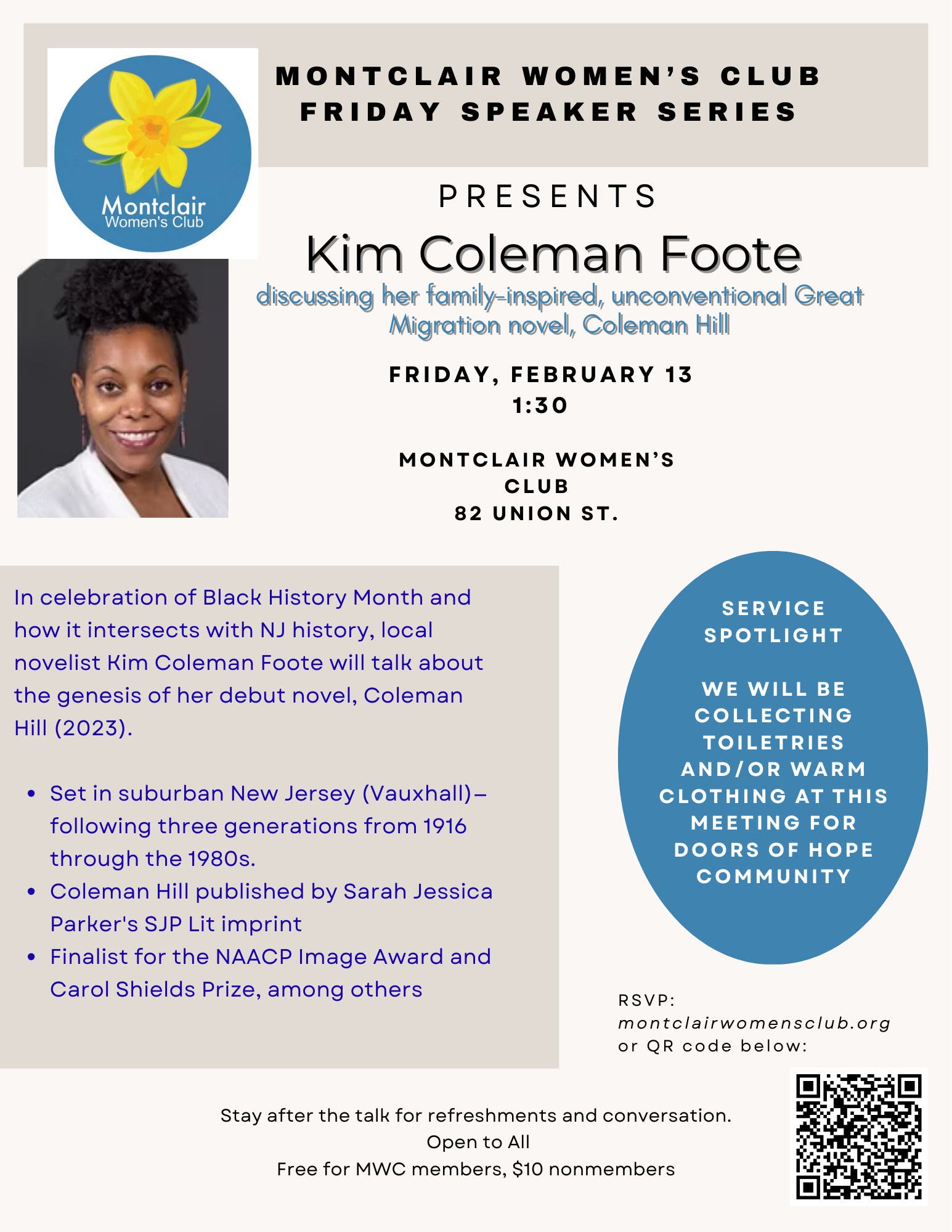 Local Novelist Kim Coleman Foote Shares Her Story for Black History Month