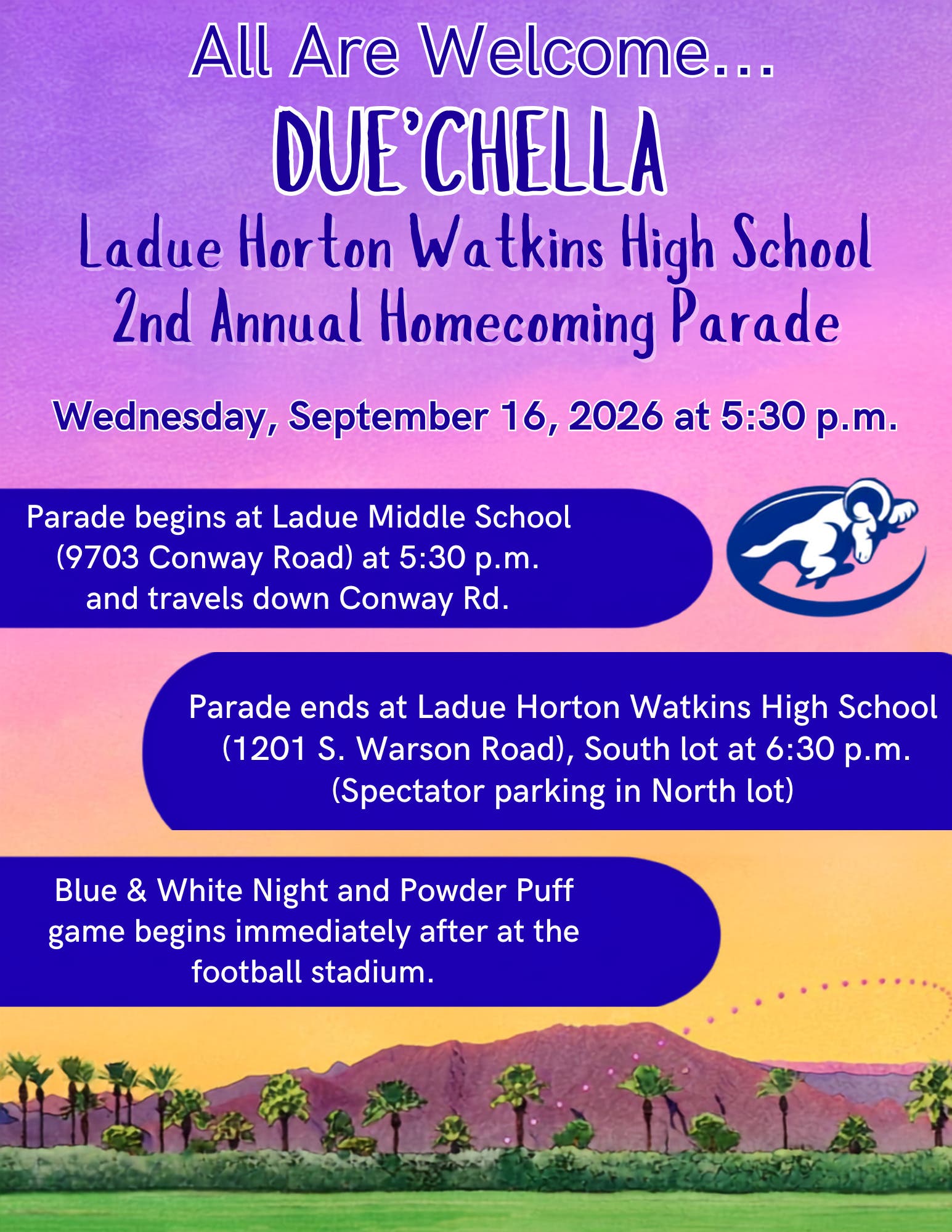 Ladue Horton Watkins High School Homecoming Parade